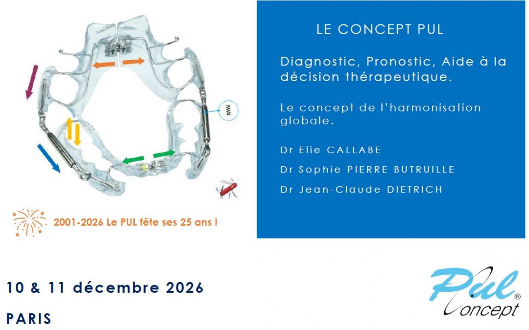 Conférence Concept PUL      Jeudi 10 & vendredi 11 décembre 2026, Paris